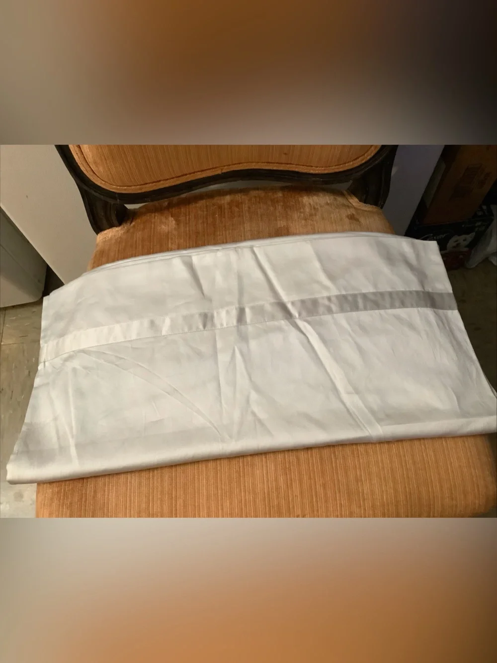Matouk Nocturne King Pillowcase Silver 100% Egyptian Cotton Sateen 600 TC Italy